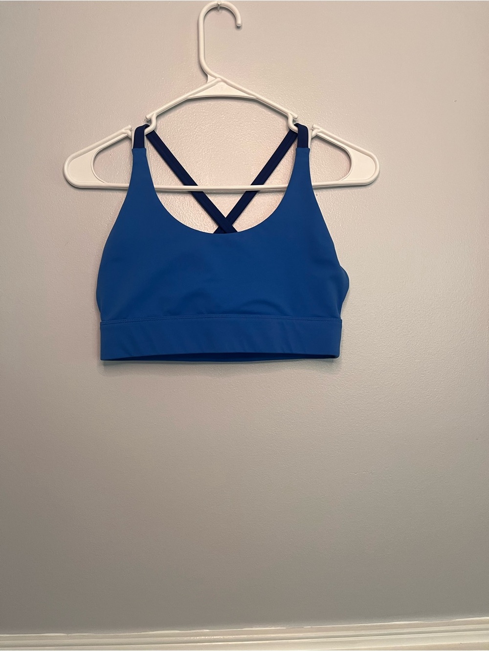 ZYIA Blue Active Sports Bra with Contrast Trim